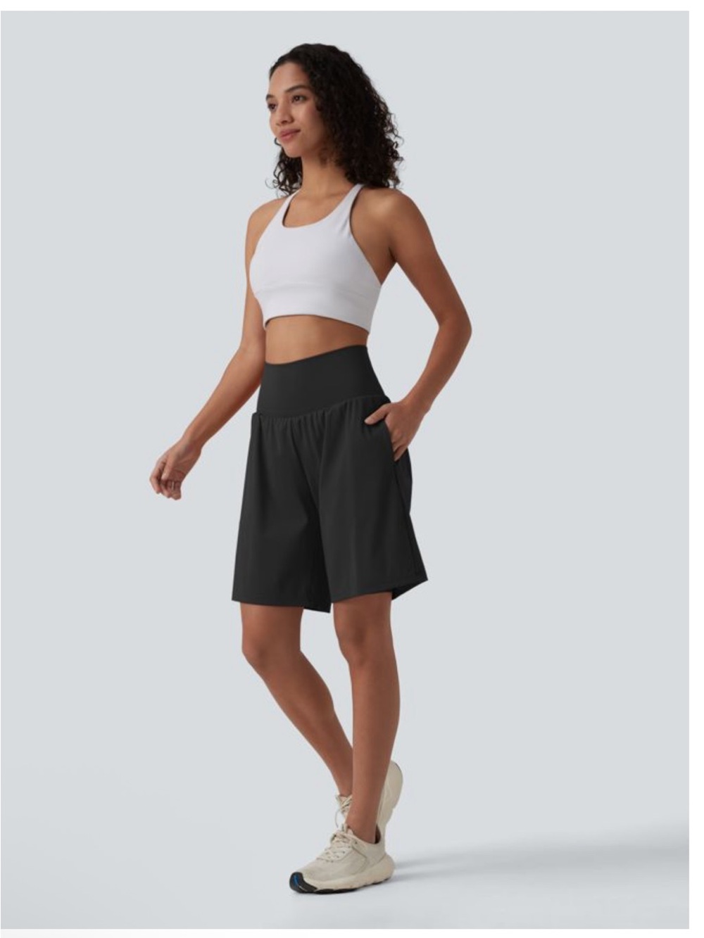 NWOT Halara SoftlyZero™ Airy Super High Waisted Shorts 9" Size Large - Picture 5 of 7